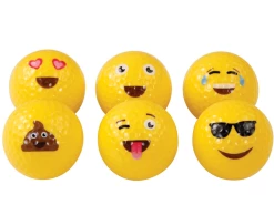 Assorted Emoticon Golf Balls - 36 Pack