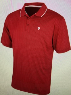 Island Green Essentials Junior Plain Polo Shirt - Red