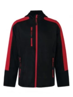 Murray Golf Soft Shell Junior Hoodie - Red / Black