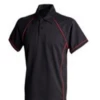 Murray Golf Piped Junior Polo Shirt - Black/Red -Golf Accessories Sales Store 2738893407