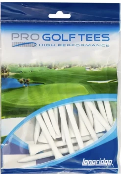 Longridge White Wooden Tees 83Mm - 1000 Pack