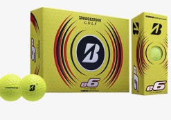 Bridgestone E6 Golf Balls Yellow 1 Dozen - Brand New