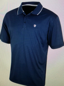 Island Green Essentials Junior Plain Polo Shirt - Navy